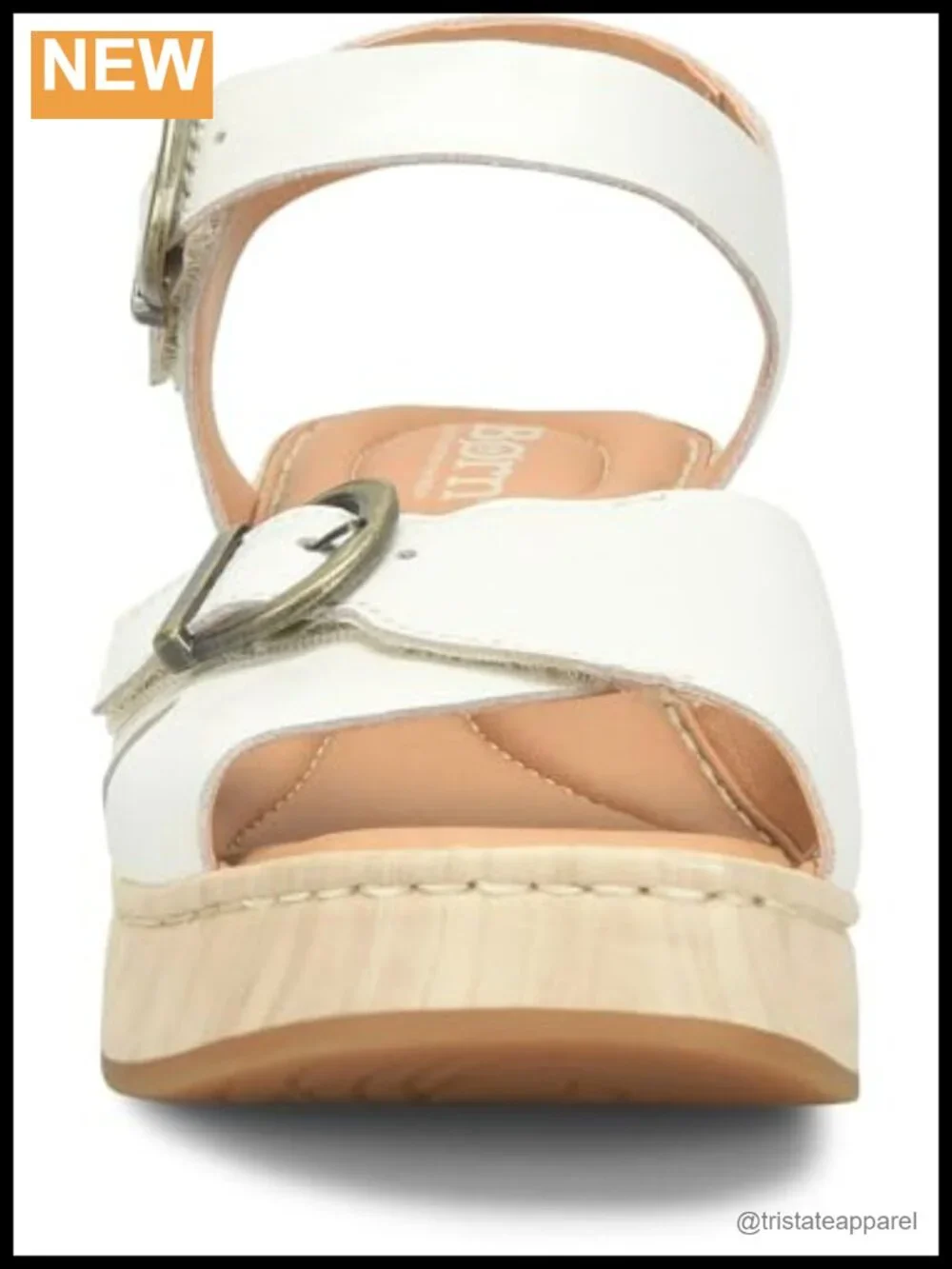 Born Women's Bella Leather Platform Sandal Comfort Buckle